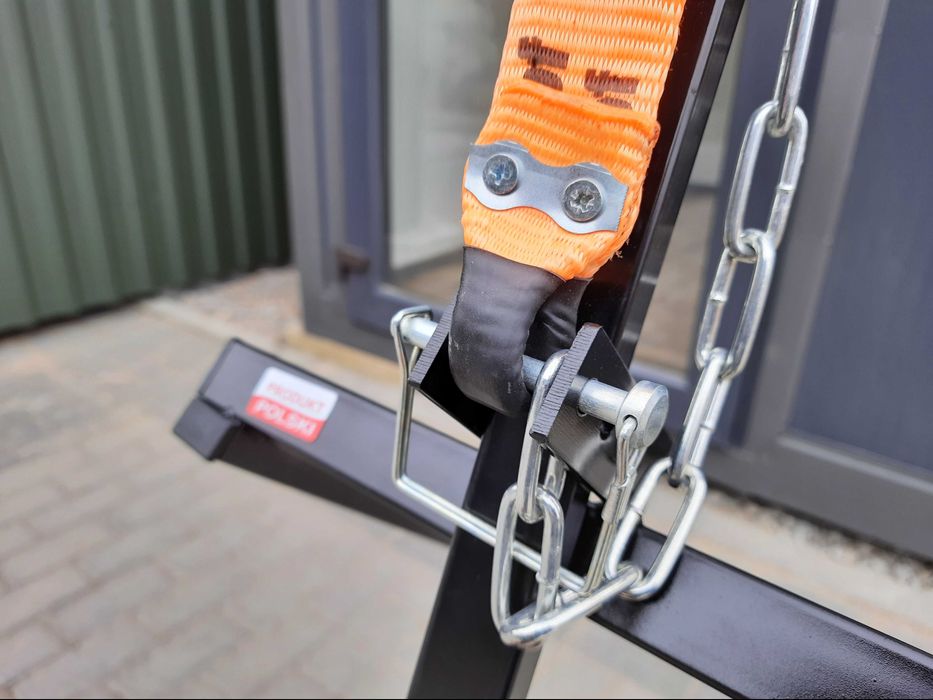 120cm Szerokość Najazdu Podnośnik Traktorka Kosiarki Korbowo TAŚMOWY