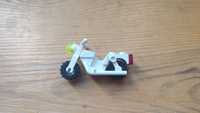 LEGO motocykl motor biały
