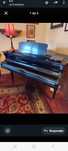 PIANO Waldberg  " baby grand" um 1/4 de cauda preto de excelente sup.