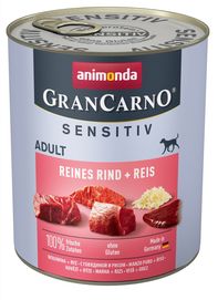 GranCarno wołowina + ryż adult sensitive 6x800g
