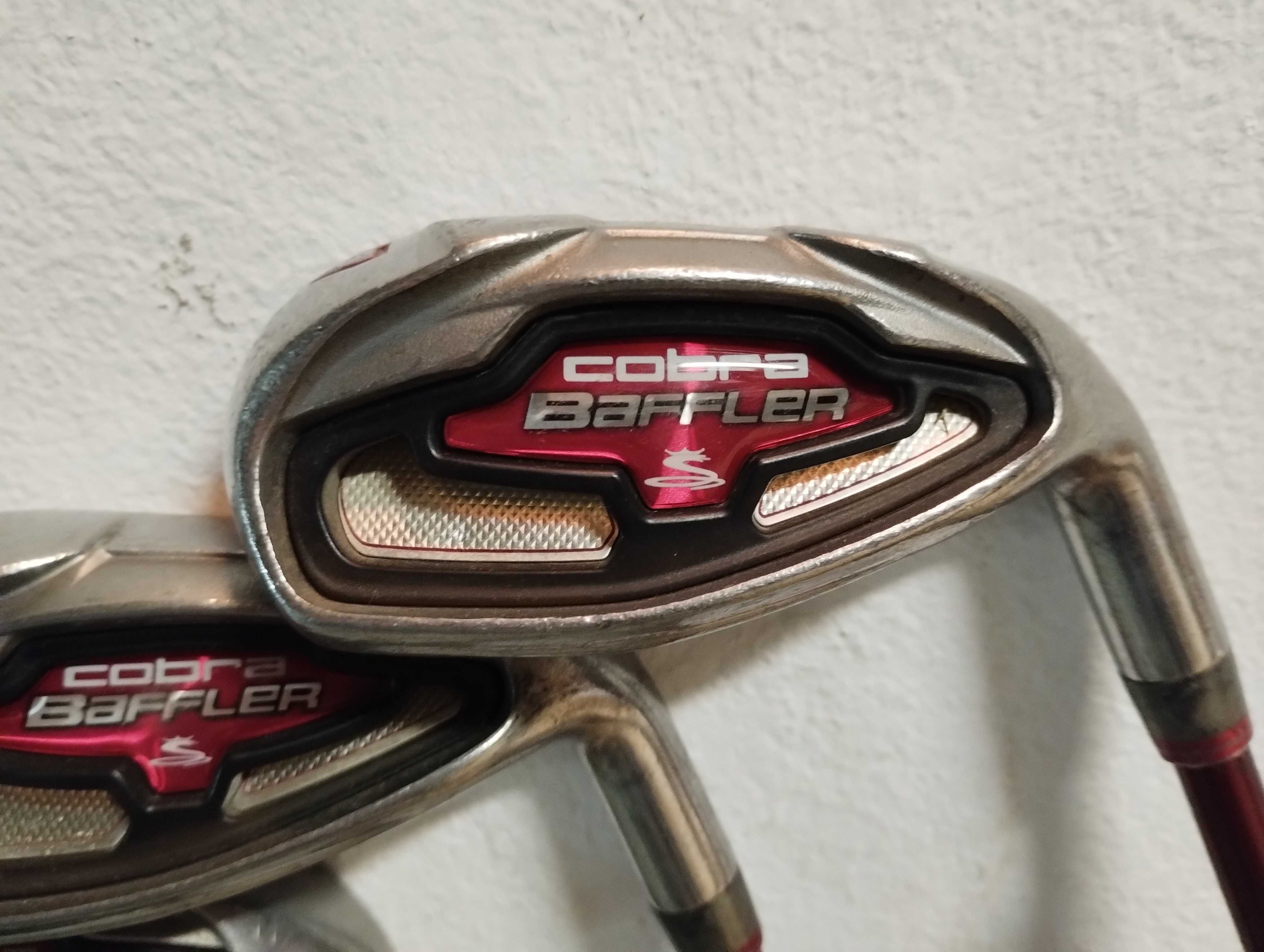 Zestaw kijów golfowych Cobra Baffler żelaza + woody