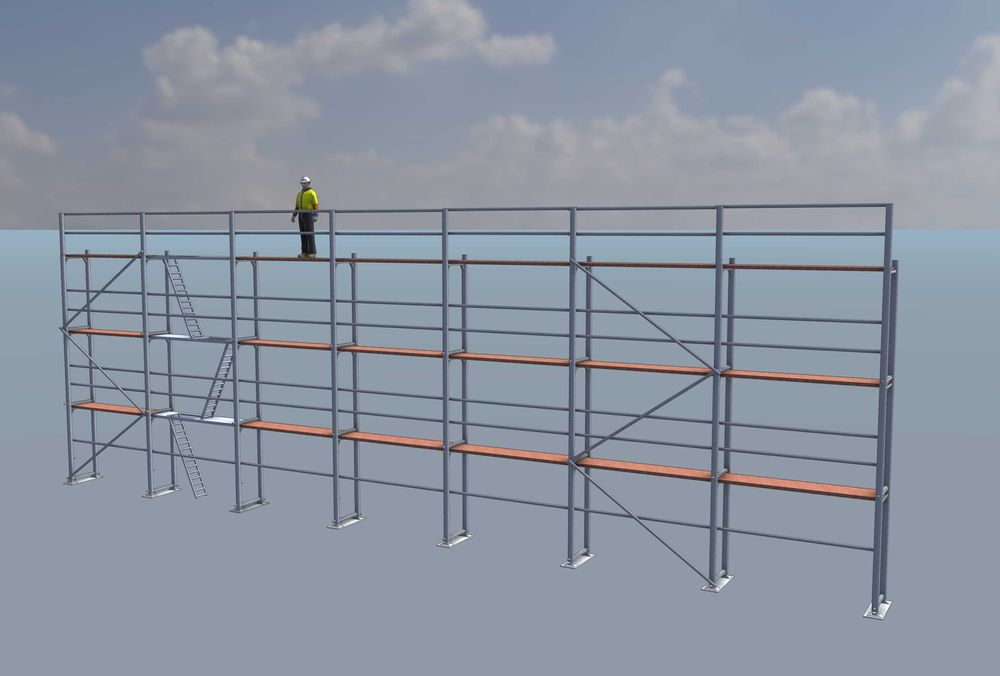 Duży komplet rusztowania GRATIS DOSTAWA 1500kg Plettac. Poznańskie