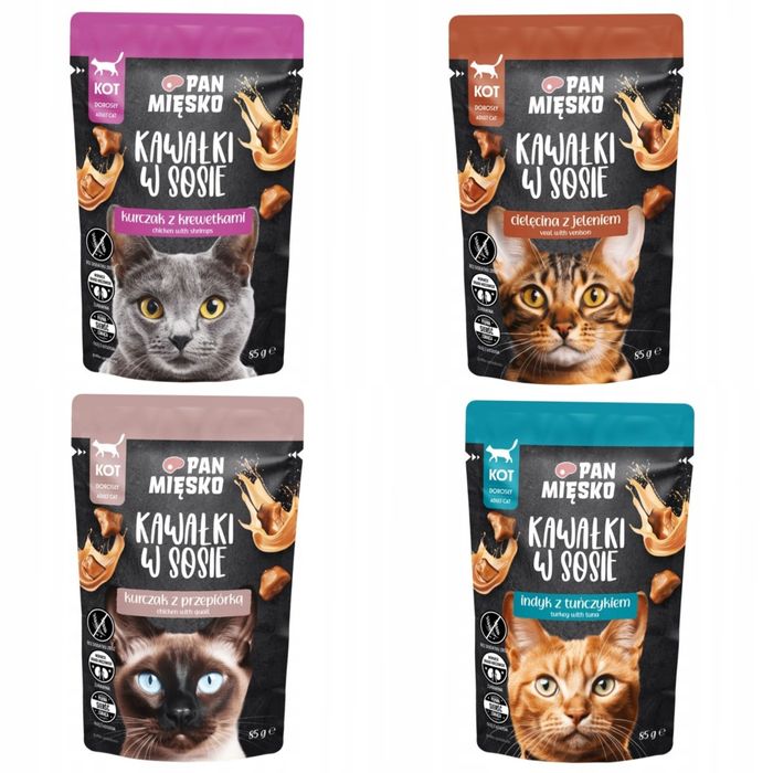 Karma dla kota Pan Mięsko Mix Smaków - 48 szt.