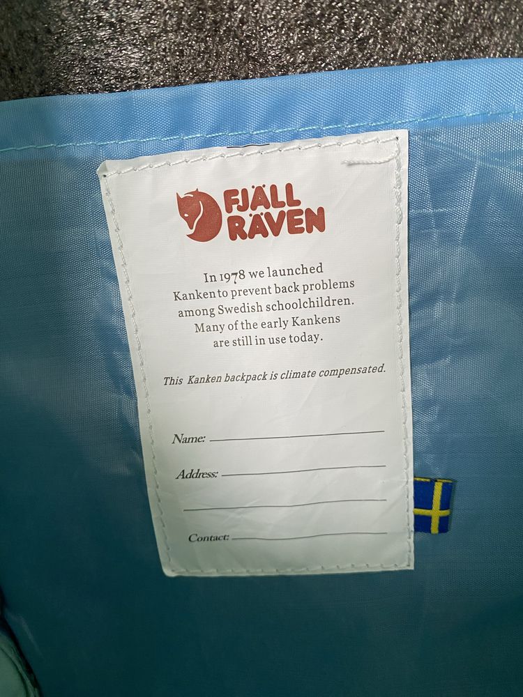 Turkusowy plecak Fjallraven Kanken Mini