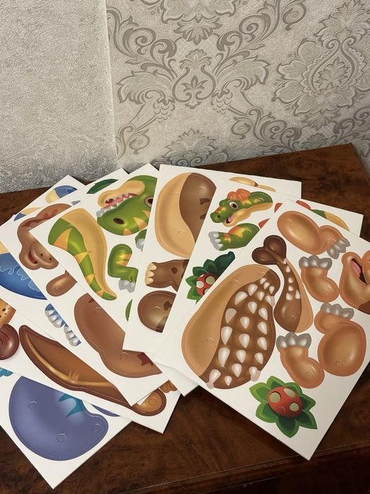 Мозаїка на шурупах Динозаври з шуруповертом