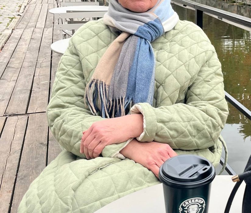 Стильне стьобане пальто жіноче Country Textile, розмір 48–50