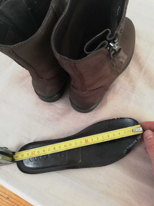 Buty botki skórzane Ecco Touch rozmiar 36 wkładka 23 cm