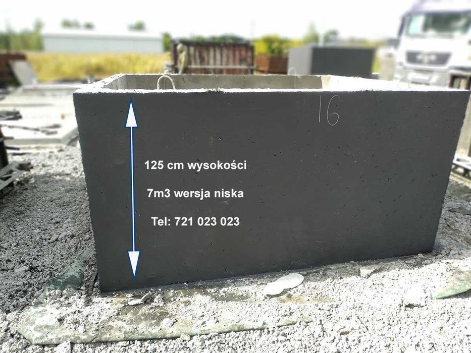 Szambo betonowe kompleksowo z wykopem podłączeniem 10m3 zbiorniki