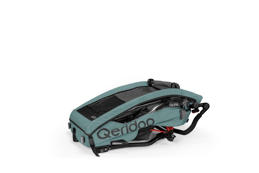 Qeridoo Qupa 2 Plus Mineral Blue 2025 przyczepka rowerowa wózek spacer
