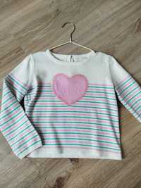 Sweter paski serce 98