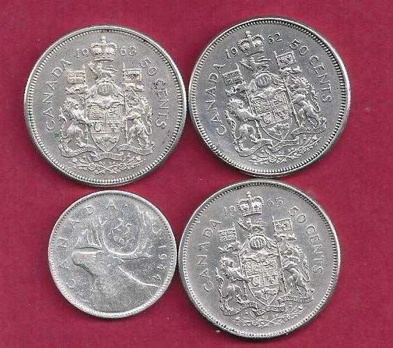LOTE  4  Moedas do Canadá  Prata