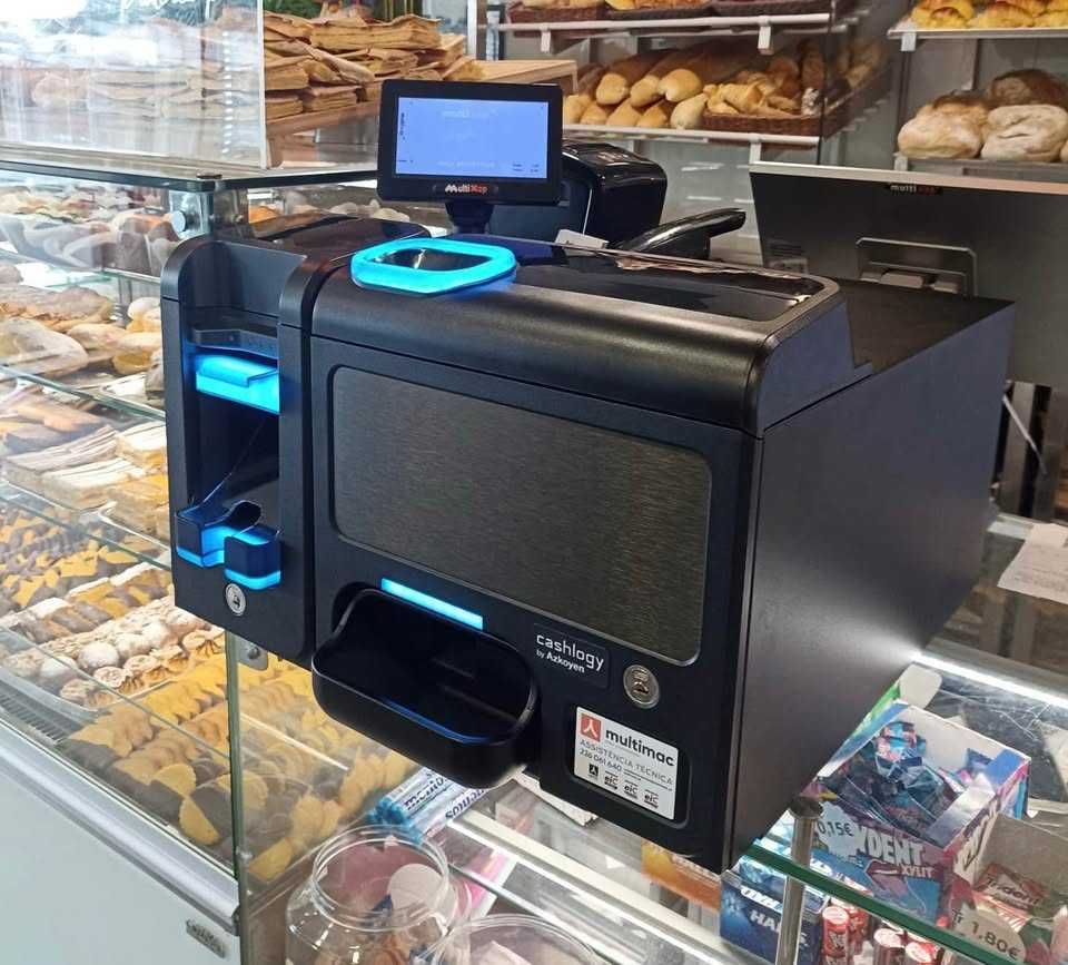 Caixa de Trocos / Máquina de Pagamentos Automática CASHLOGY
