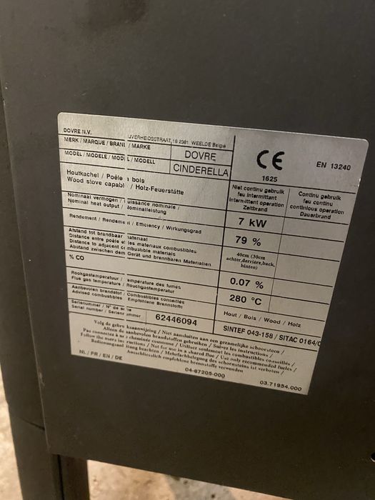 Piec koza kominek zeliwny