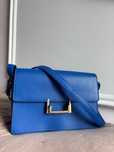 Yves Saint Laurent Blue Calfakin Leather Medium Lulu Bag