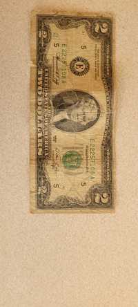 Купюра 2 доллара 1976 года