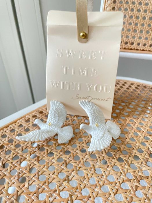 Turkawki Kevin zawieszki na choinkę symbol przyjaźni i miłości