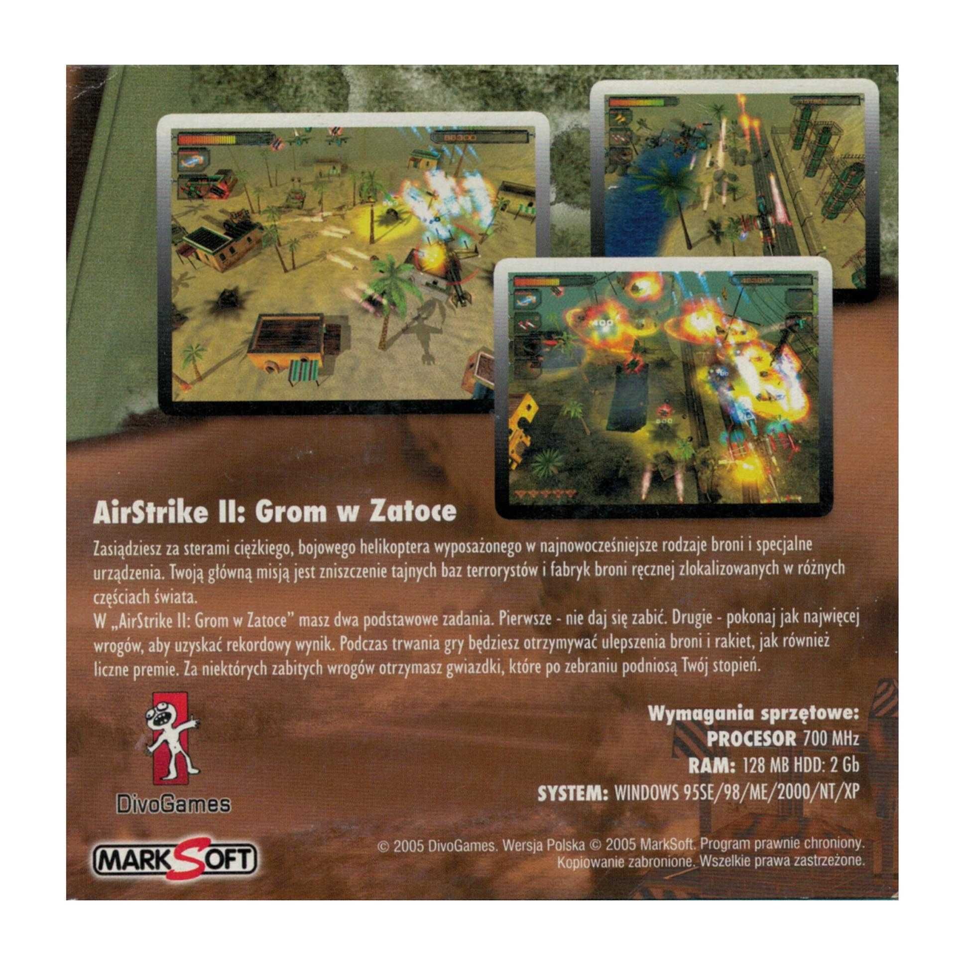 Airstrike II Grom w Zatoce PC PL gra komputerowa Jetix