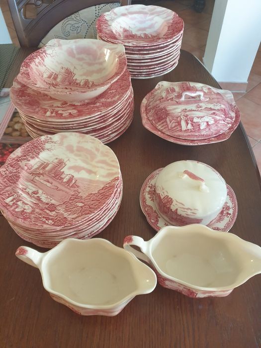 Zastawa stołowa porcelana angielska