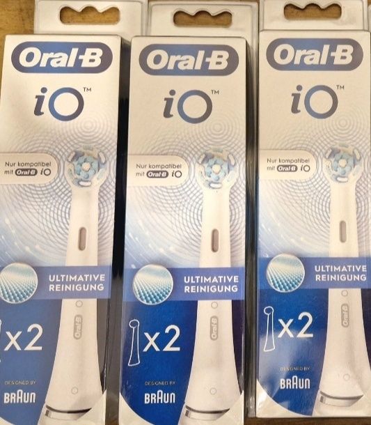 ОРИГИНАЛ насадки Oral-B iO белые и чёрные