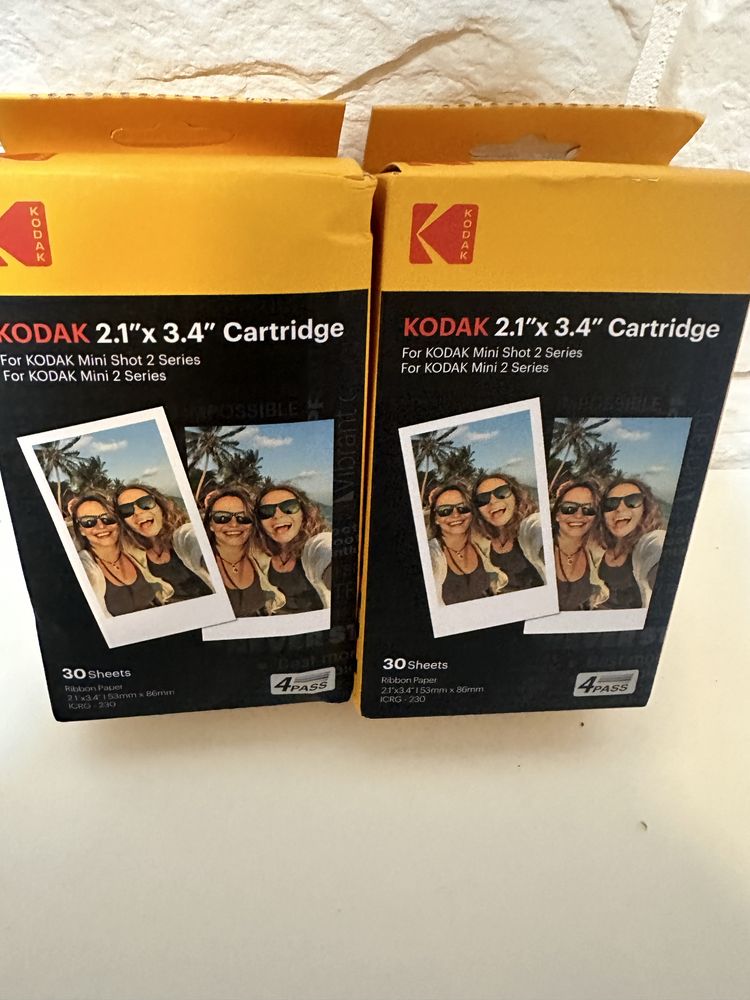 NOWA drukarka Kodak Mini 2 Plus Retro+ 2sztuki Cartridge 2.1x3.4