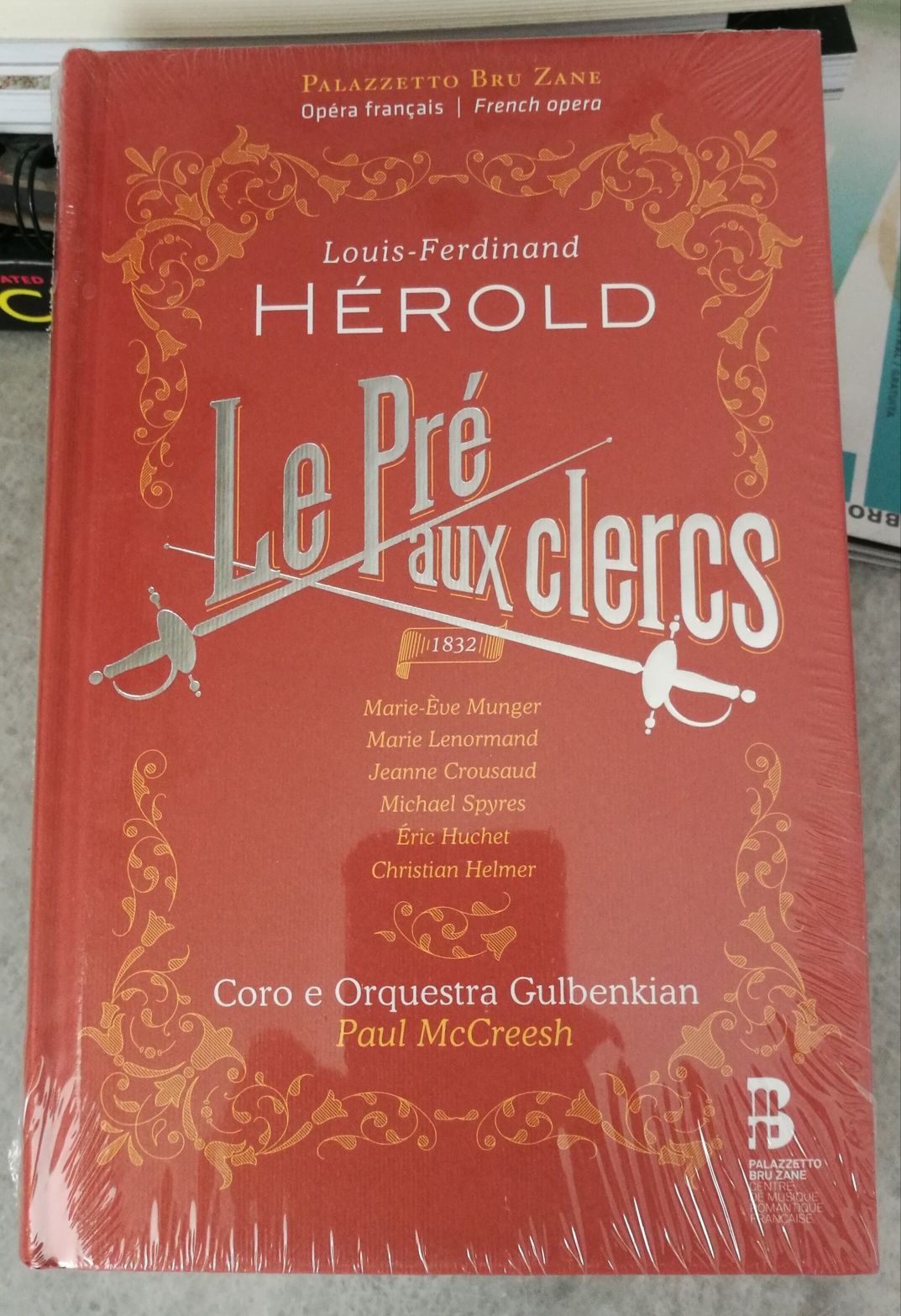 Livro e CDs "Le Pré aux Clercs" de Louis Ferdinand Hérold