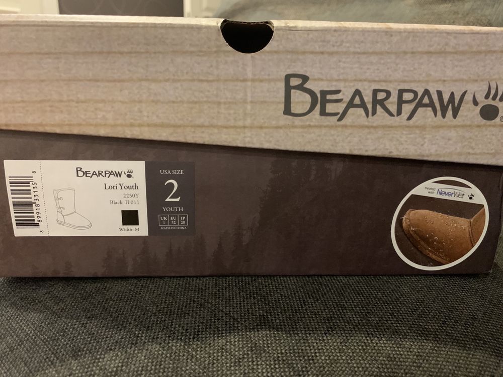 Уггі Bearpaw, розмір 2 американський