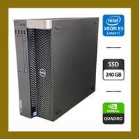 Робоча станція Dell T5810/Xeon E5/32GB DDR3/240GB SSD/Quadro K2200 4GB