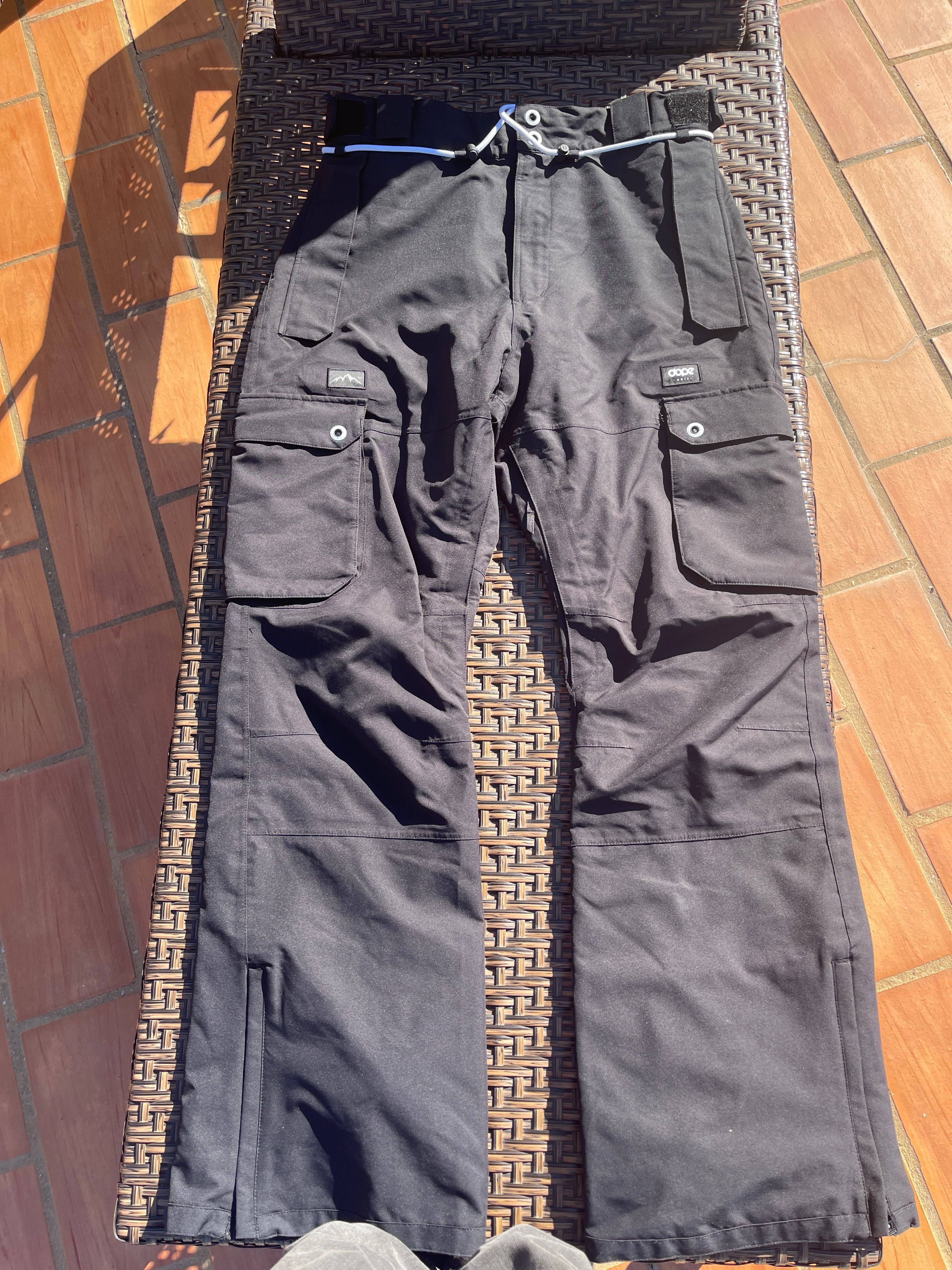 Calças de neve para ski e snowboard para homem pretas da DOPE