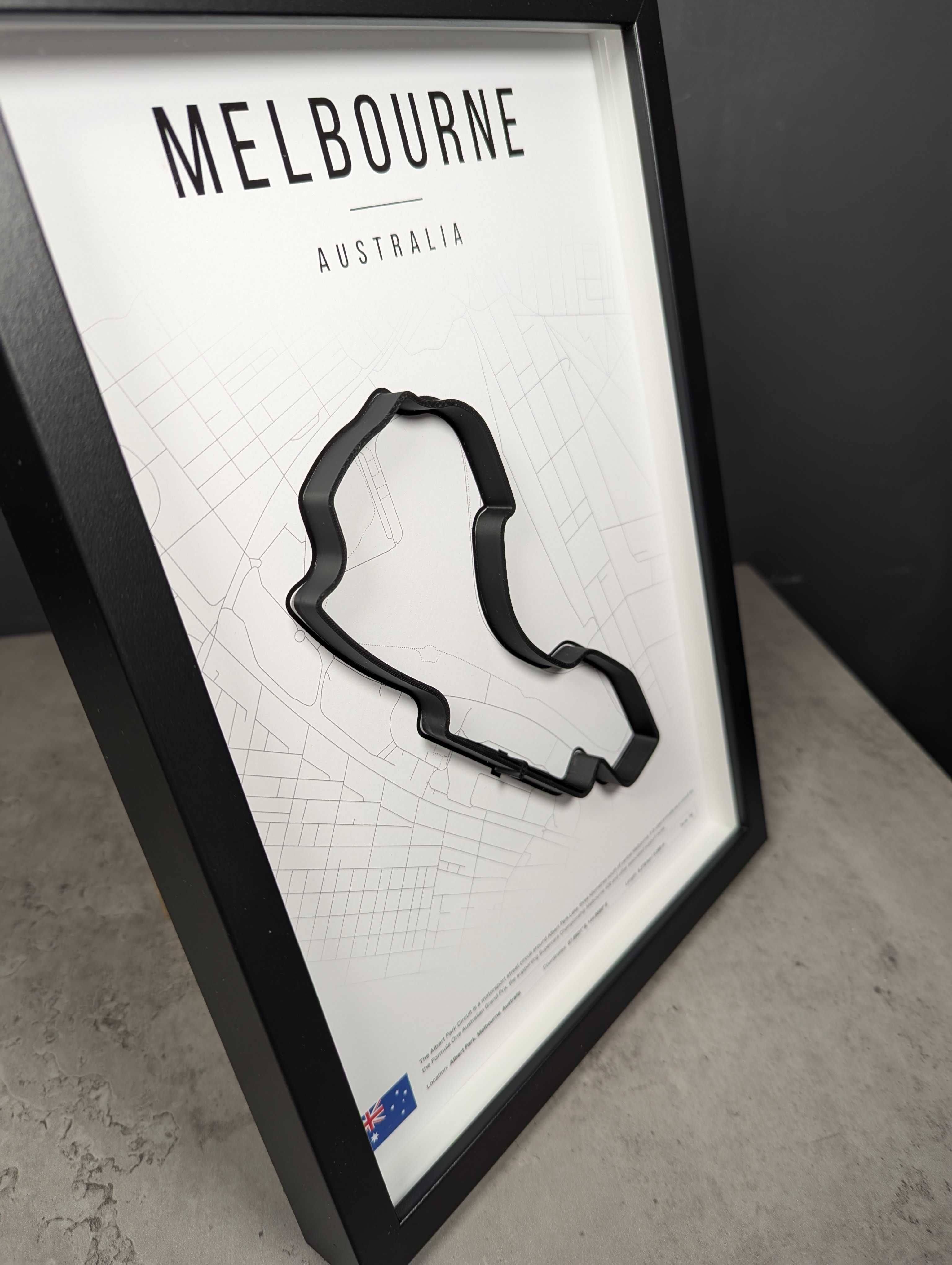 Об'ємна Рамка з 3D Трасою MELBOURNE 32x23x3 F1 Melbourne Grand Prix