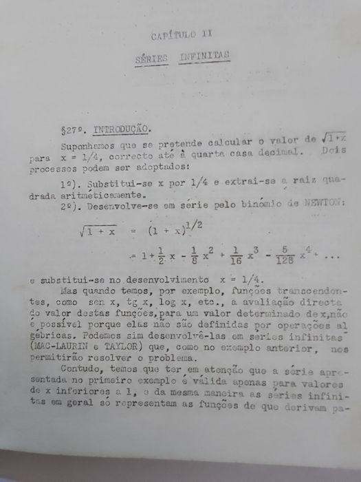 Matemática, calculo Diferencial e Integral