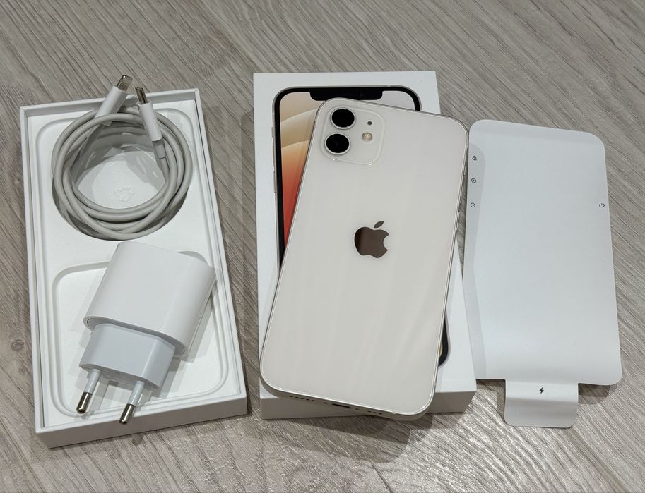 Ідеальний iPhone 12 White 128gb Neverlock! Повний комплект! Новий!