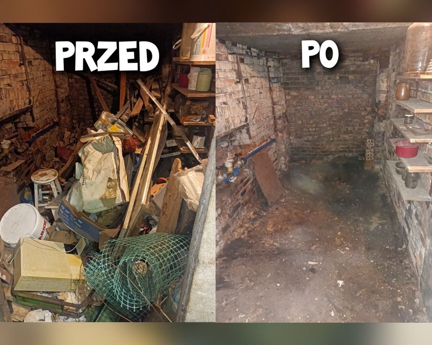 Wywóz gruzu śmieci po remontowych Opróżnianie mieszkań piwnic strychów