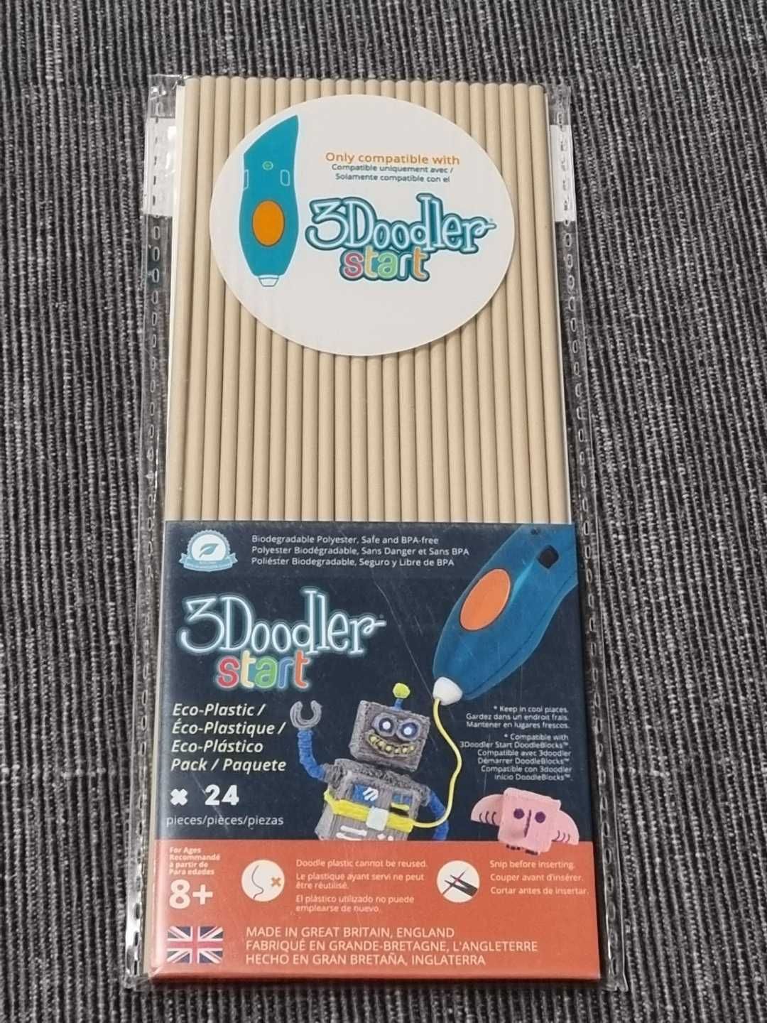 filamenty oryginalne 3doodler biały, różowy, czarny, kremowy