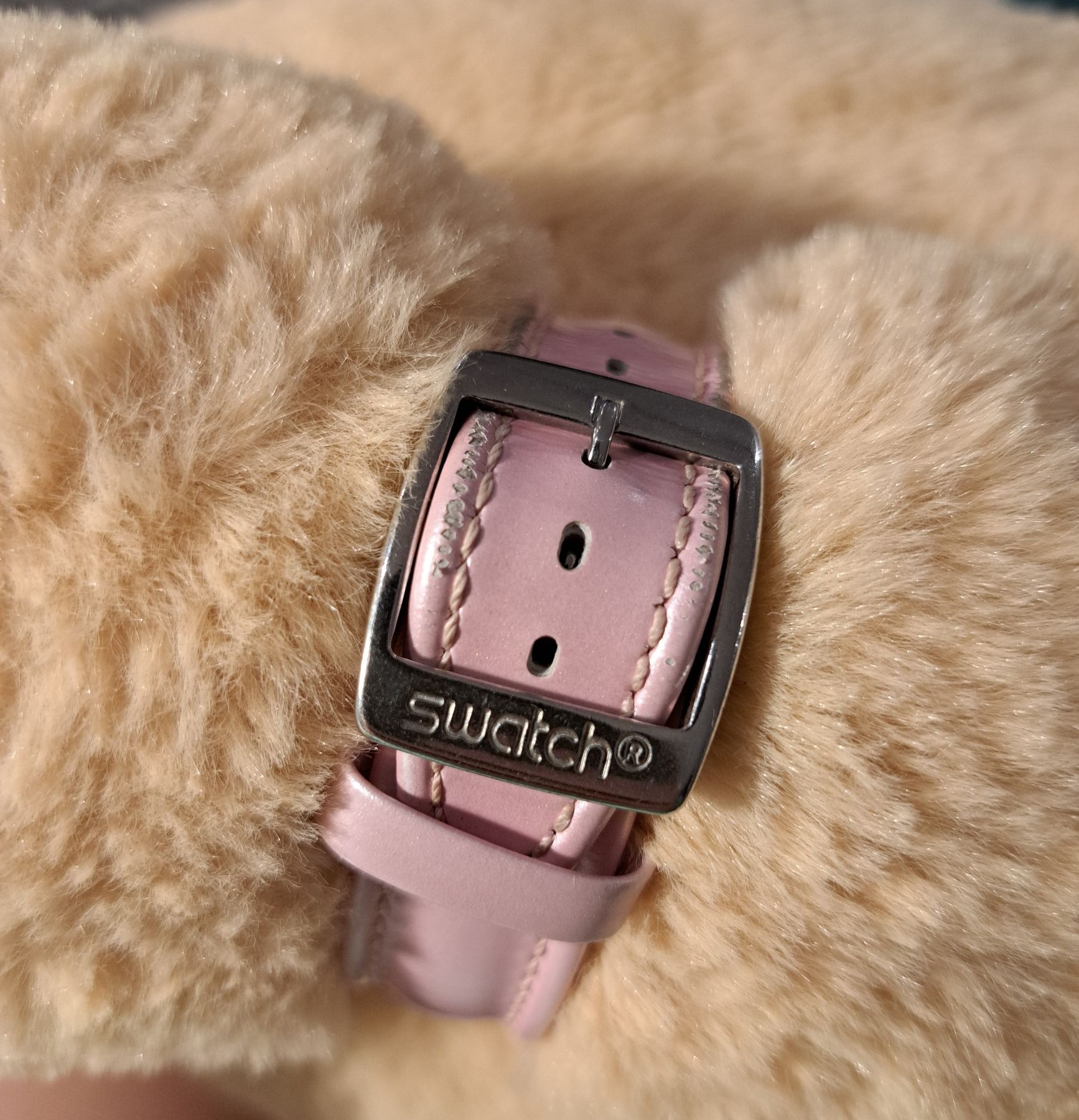 Zegarek Swatch Irony różowy cyrkonie wodoodporny