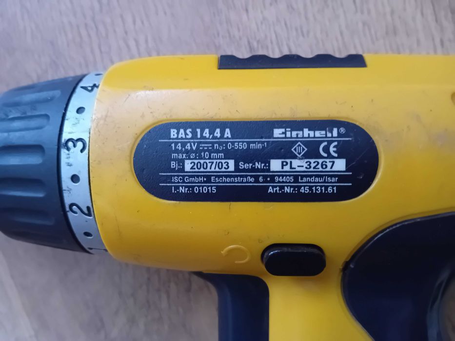 Wiertarko-wkrętarka Einhell BAS 14,4 V, Bardzo słabe akumulatory!