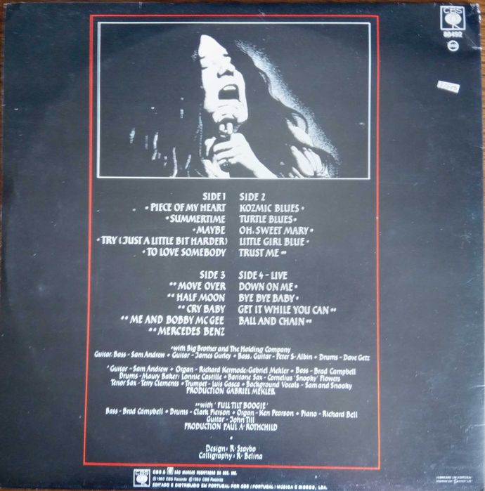 Janis Joplin	- - - - -	Anthology	- - - - -	2 X LP