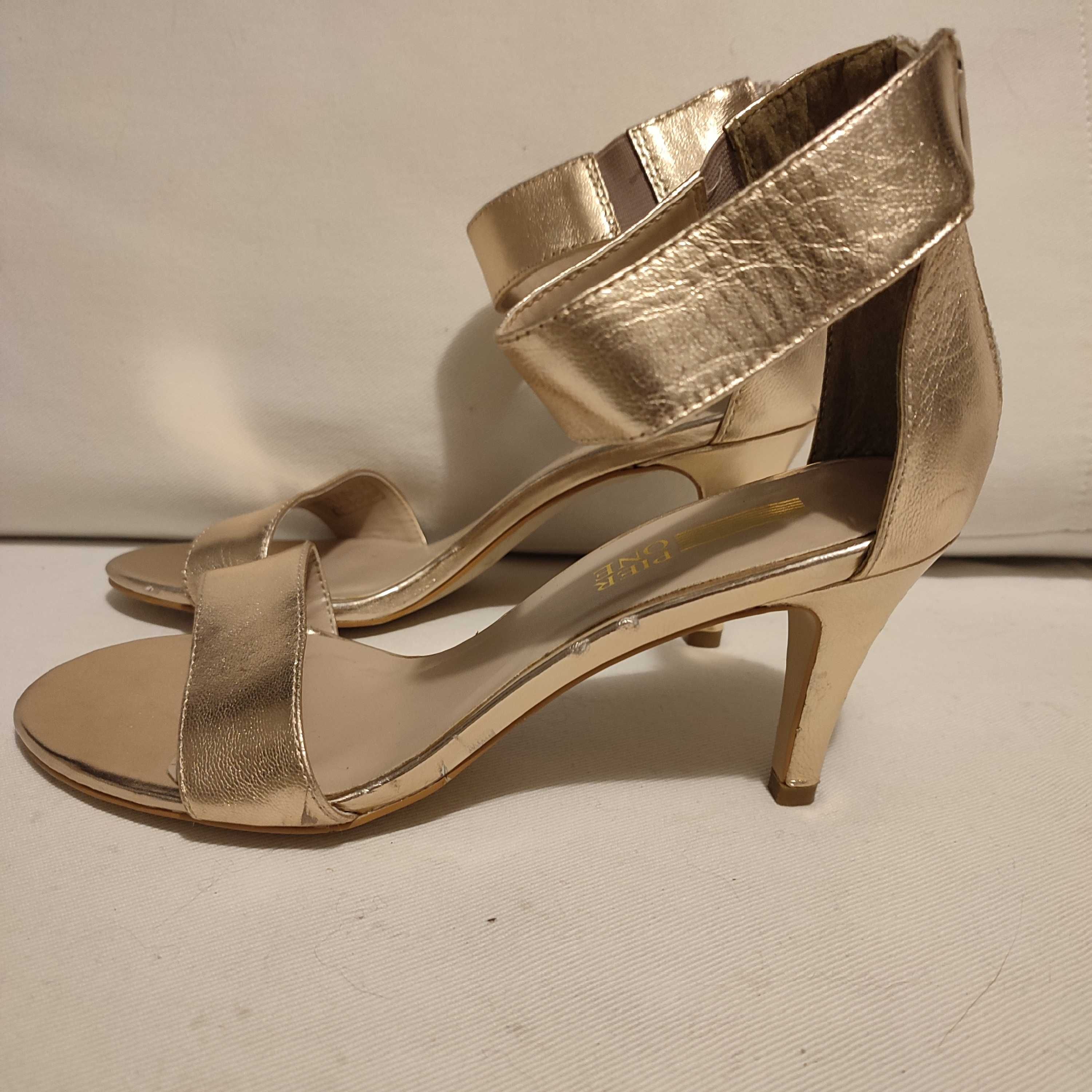 Sandały glamour gold pink 38