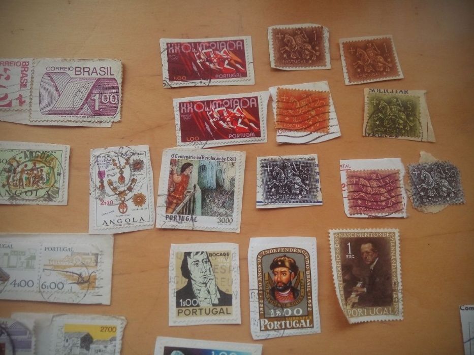 Coleção/ conjunto de selos portugueses estrangeiros antigos filadelfia