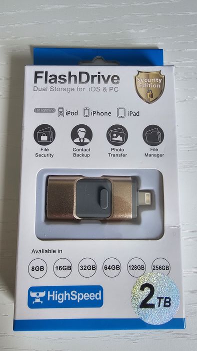 Флешка 2Tb USB накопитель накопичувач адаптер USB-C Apple Iphone