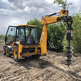 Услуги ямобура | гидробура до 10м глубины. Аренда ямобура | гидробура.