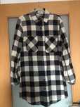 Camisa xadrez preto e branco