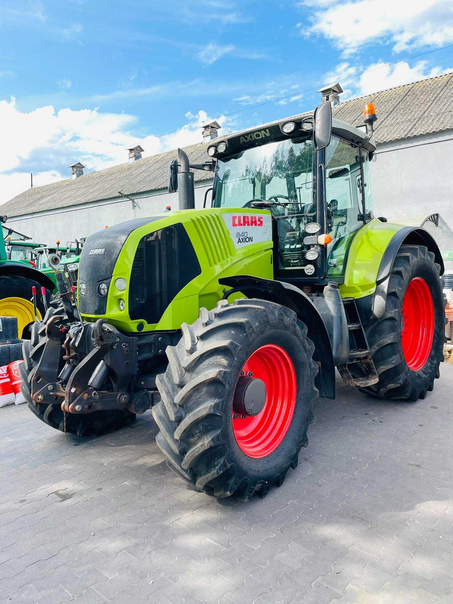 Claas Axion 840 Cebis, miękka oś, amortyzowana kabina, TUZ i WOM