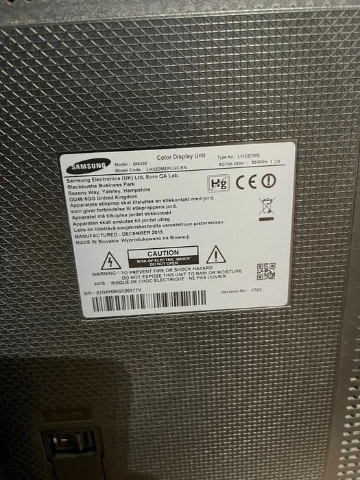 Monitor Samsung Smart DM32E 32"