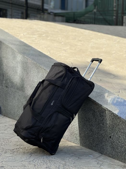 Гигант!140 Л .сумка на колесах!FLY чемодан валіза ,сумка с ручкой