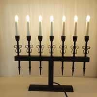 Lampa stołowa imitująca świecznik na siedem świec Bardzo ekspozycyjna