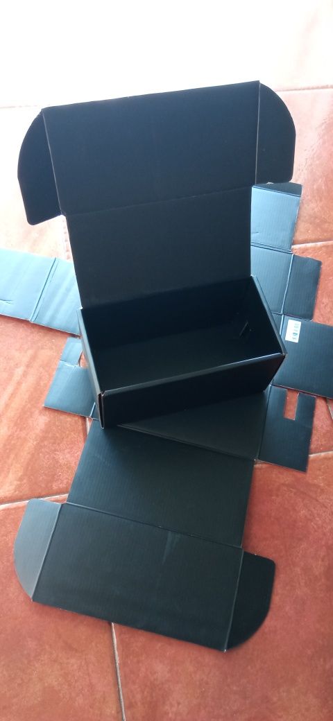 Caixas cartão preta Pack 25 unid