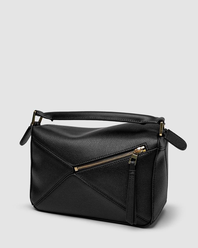 Torebka Loewe Small Puzzle Bag in Classic Calfskin Black