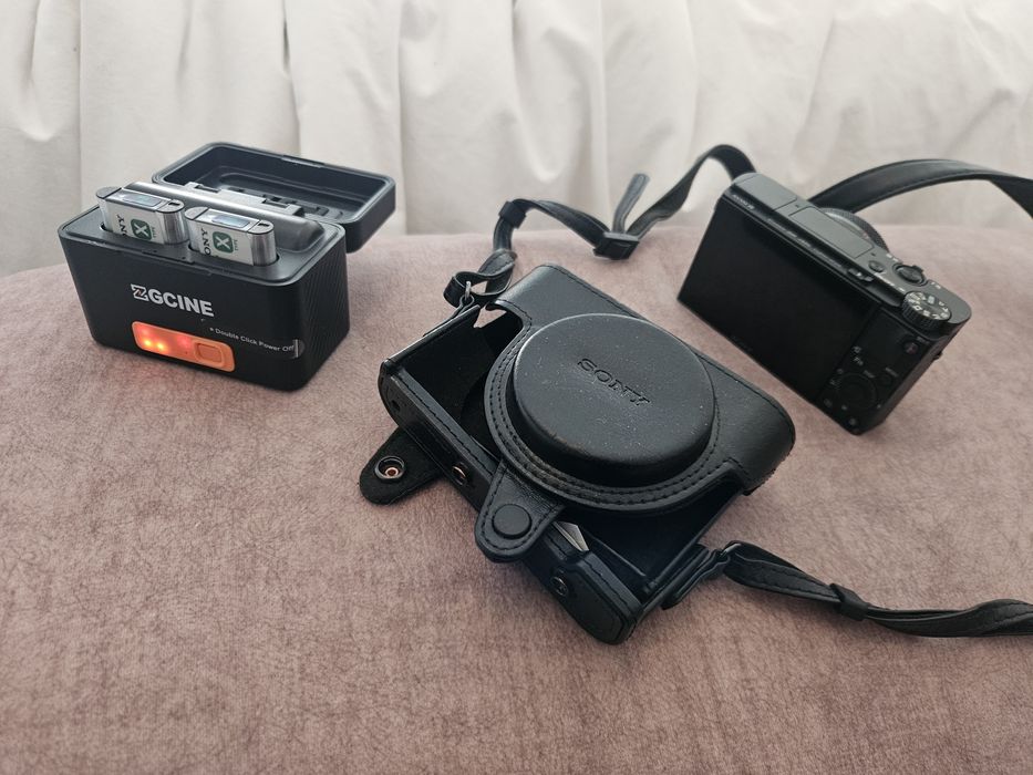 Sony rx100vii rx100m7 +3 baterias + bolsa couro