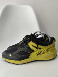Жіночі трекінгові кросівки Jack Wolfskin чорні з жовтим легкі