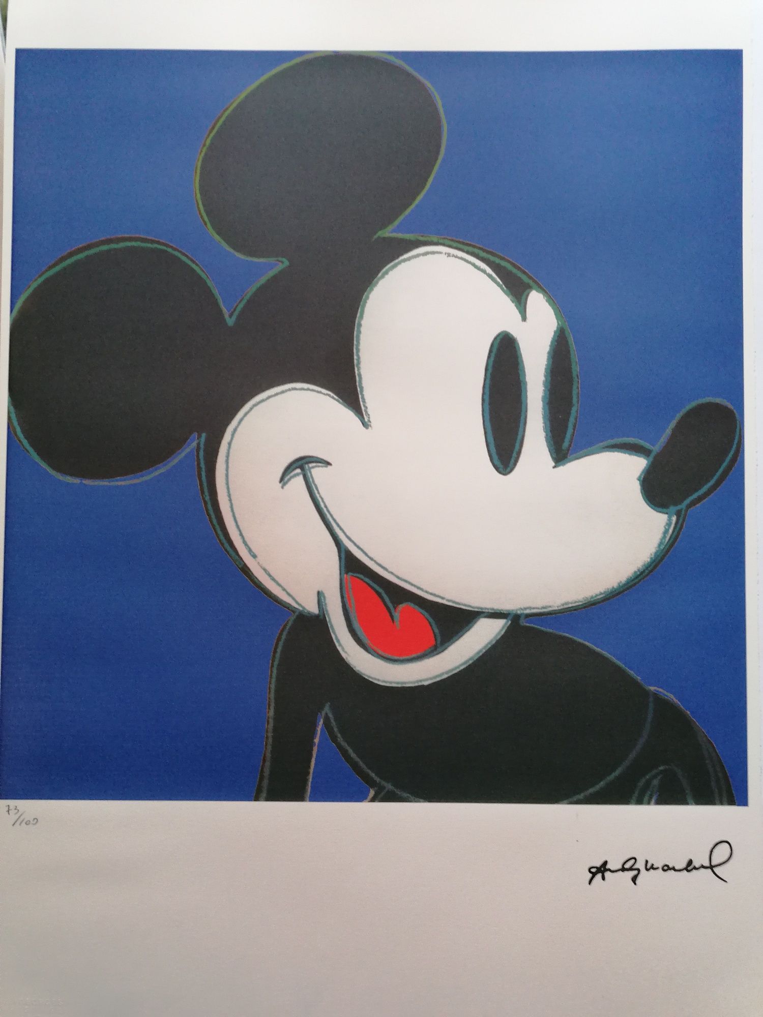 Andy Warhol - Mickey Mouse (niebieska)